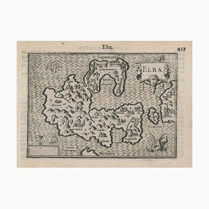 Miniaturkarte von Elba, 16. Jh. von B. Langenes, 1599