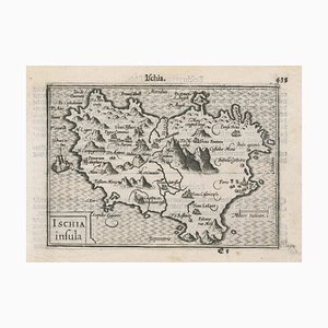 Miniaturkarte von Ischia, 16. Jh. von B. Langenes, 1599
