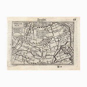 Mappa in miniatura della Tartaria del XVI secolo di B. Langenes, 1599