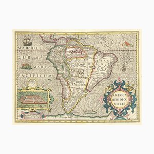 Mapa holandés de América del Sur de principios del siglo XVII, 1633