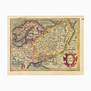 Miniaturkarte von Russland, 17. Jh. von Hondius, 1610