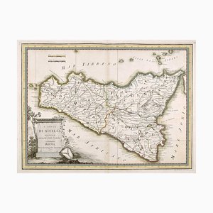 18th Century Map of Sicily