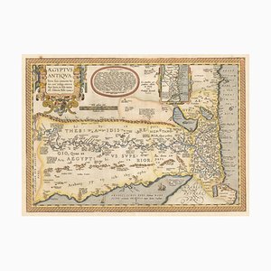 16th Century Map of Ancient Egypt from Aeg, 1601