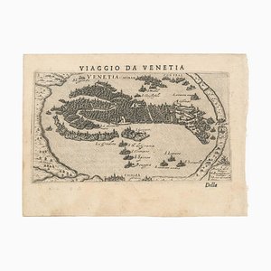 First Issue of Rosaccios Map of Venice