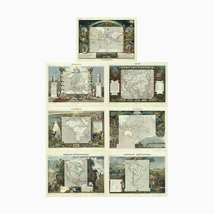 Karten der Welt & Kontinente, 7 Set