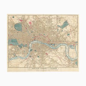Detailed Map of London During the Great Exhibition of 1851
