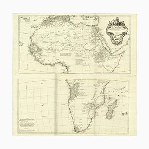 Venezianische Ausgabe von Danvilles Wandkarte von Afrika