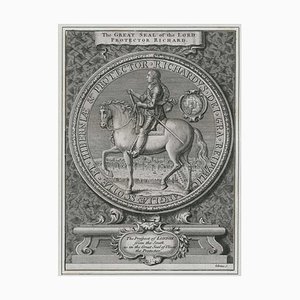 Großes Siegel von Richard Cromwell mit Aussicht auf London