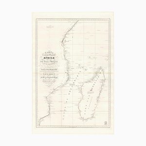 Spanische Seekarte von Madagaskar und Mosambik