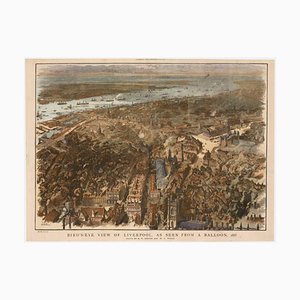 Balloon-View of Victorian Liverpool in Full Colour