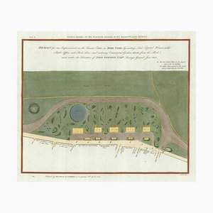 Early 19th Century Map for Houses in Hyde Park by J. Fordyce, 1809