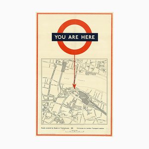 You Are Here Poster für die U-Bahn-Station London Bridge
