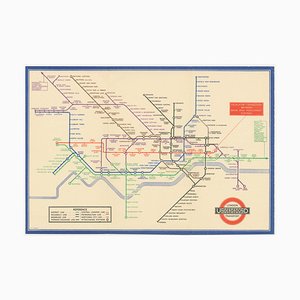 Map of the London Underground, 1930s