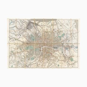 Map of the Environs of London in Fine Colour