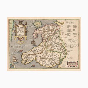 Early 17th Century Map of Wales, 1619