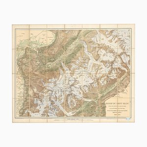 Map of the Mont Blanc Massif