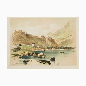 James Duffield Harding, Vista de Monte Carlo, 1836, Litografía