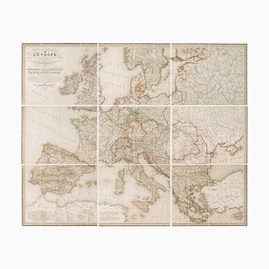 Wall Map of Europe According to the Congress of Vienna