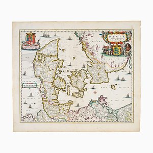 17th Century Map of Denmark