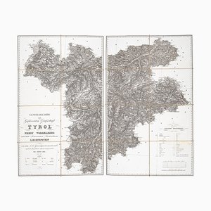 Detailed Map of Tyrol, Vorarlberg and Liechtenstein