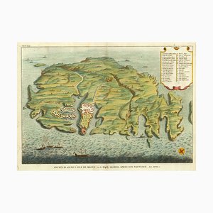 Eine Karte von Malta aus der Vogelperspektive