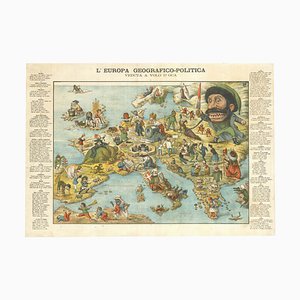 Italian Serio-Comic Map of Europe, 1871
