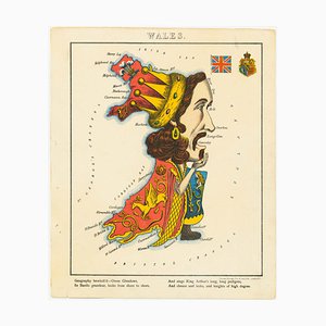 Bildliche Karte von Wales