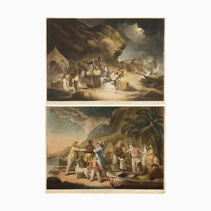 George Morland, Anti-Slavery Scenes, Farbdrucke, 2er Set