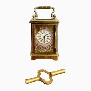 Horloge de Carrosse Miniature édouardienne, 1900s