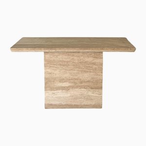 20th Century Travertine Stone Console Table, Italy, 1980s