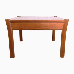 Danish Square Teak Coffee Table with Reversible Top, 1960s