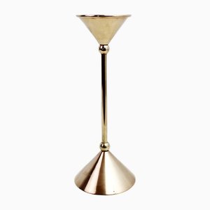 Candelabro vintage de latón, años 70