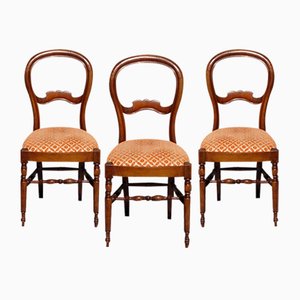 Louis Philippe Chairs in Walnut, Set of 3