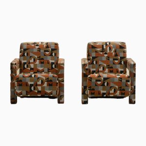 Utrecht Stühle von Gerrit Rietveld für Cassina, Italien, 1990er, 2er Set