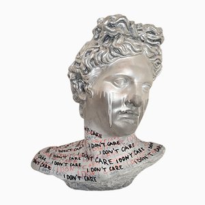 Felix Bachmann, Buste Pop Art, 2024, Béton