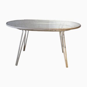 Oval-Shaped Garden Table in Wrought Iron by Gio Ponti, 1950s
