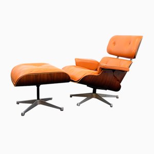 Lounge Chair and Ottoman by Charles and Ray Eames for Herman Miller, Set of 2
