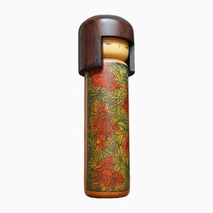 Sosaku Kokeshi vintage, Usaburo, Japón., Años 70