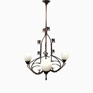 Jugendstil Hanging Lamp, 1920s