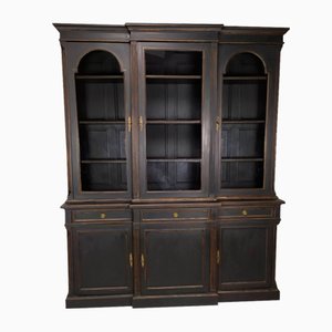 Librería estilo Luis XVI en negro, años 70