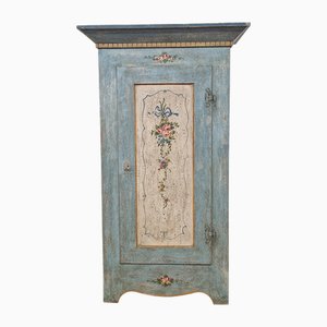 Light Blue Lacquered Pantry Cupboard, in the style Tyrolean, 1980s