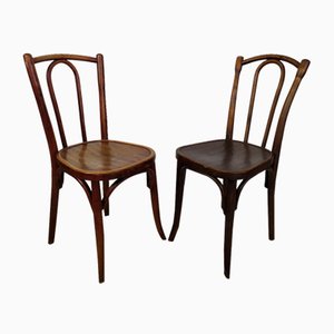 Bistro Chairs, 1920s, Set of 8