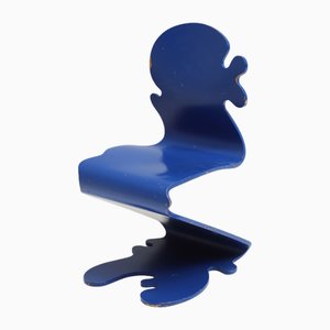 Pantonic Blue 5010 Chair by Verner Panton for Håg, 1992