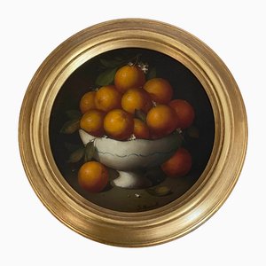 Salvatore Marinelli, Cesto con arance, Olio su tela, inizio XXI secolo