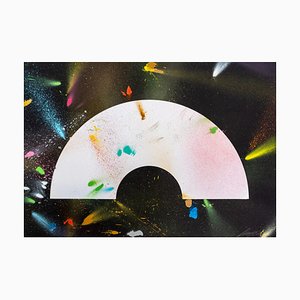 Liam Hopkins, Corona Paintborne 1.1, Sprühfarbe auf Papier