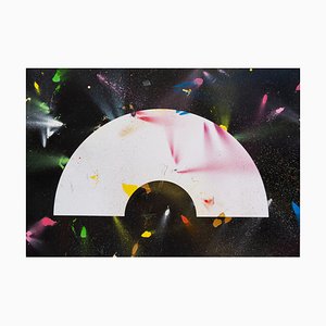 Liam Hopkins, Corona Paintborne 1.5, Spray Paint on Paper