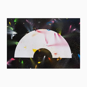 Liam Hopkins, Corona Paintborne 1.5, Sprühfarbe auf Papier