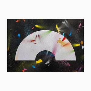 Liam Hopkins, Corona Paintborne 1.6, pintura en aerosol sobre papel