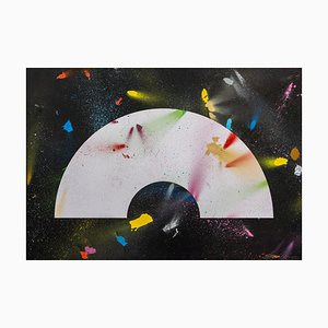 Liam Hopkins, Corona Paintborne 1.6, Spray Paint on Paper