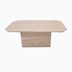 Rectangle Travertine Coffee or Side Table, Italy, 1980s